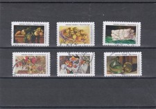FRANCIA 2023 NATURA MORTA LOTTO DI 6 FRANCOBOLLI ANNULLATI TIMBRI ROTONDI