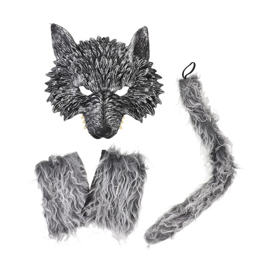 Set costume lupo animali - set,