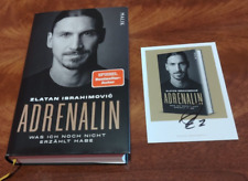 LIBRO ZLATAN IBRAHIMOVIC AUTOGRAFO AC MILAN ADRENALINA HAND SIGNED BOOK GOLD GER