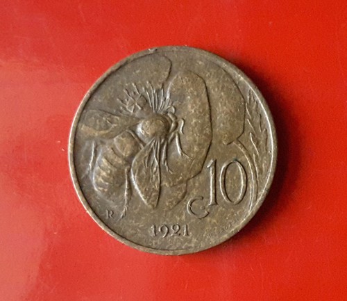 Centesimi 1921 errore - 10,