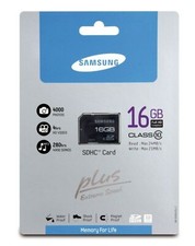 Samsung Memory Card 16GB SDHC Classe 10 SD 24/20 MB/s PLUS EXTREME SPEED
