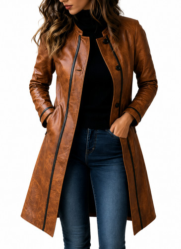 Trench donna pelle agnello - di,