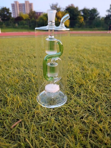 Glass bong double - 6.9",