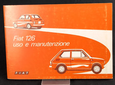 FIAT 126 Manuale Uso Manutenzione Instruction Manual