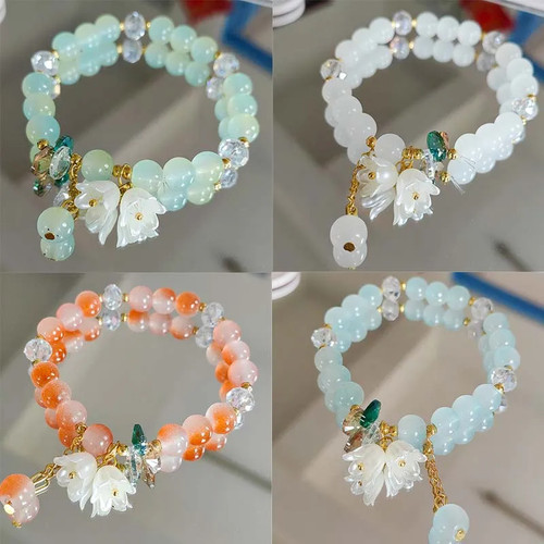 Bracciale cristallo verde - cristallo,