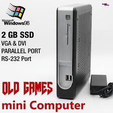 Nano Mini Computer PC Per Windows 98 Se Dos Old Games SSD Parallelo Giochi Alte