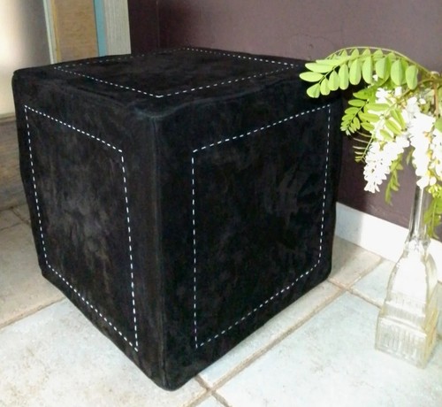 Pouf vera pelle - pouf, in