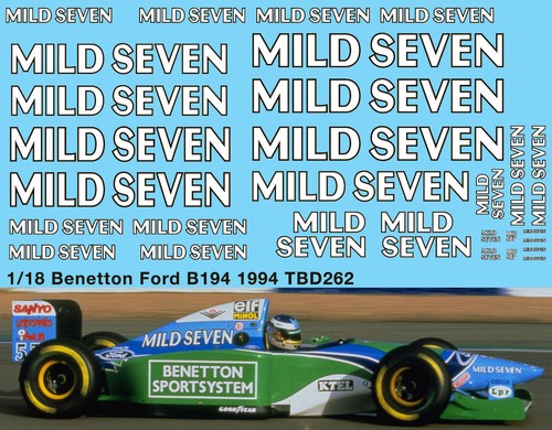 Decals per benetton - 1/18,