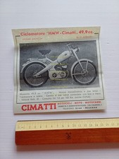 Cimatti 49 motore HMW anni 50 depliant ITALIANO originale