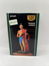 FIGURINA IN RESINA 120mm AMATI GUERRIERO IROCHESE NUOVA