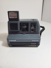 Macchina fotografica vintage Polaroid Impulse Portrait 600 pellicola con cinturino pulita NON TESTATA