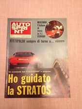 rivista sportiva-AUTOSPRINT n.28 LUGLIO 1972-FITTIPALDI-MERZARIO-LA STRATOS
