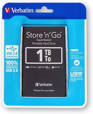 HARD DISK STORE'N'GO VERBATIM 1000Gb USB 3.0 ESTERNO 2,5" 1TB ALIMENTATO