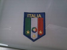 Sticker Patch ricami adesivi bandiera gagliardetto ITALIA 3 stelle
