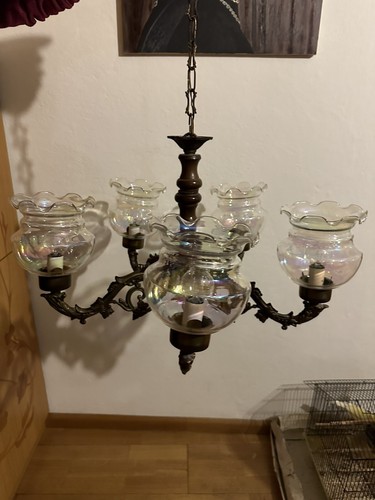 Lampadario con bocce vetro - con,