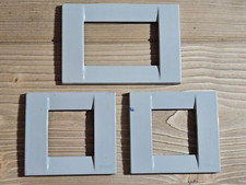 VIMAR IDEA 3 Placche (2 da 1-2 moduli, 1 da 3 moduli) METALLO bianco Vimar