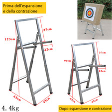 supporto target in robusto acciaio bersaglio pieghevole per target 90/123cm