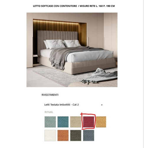 Struttura letto matrimoniale - letto,
