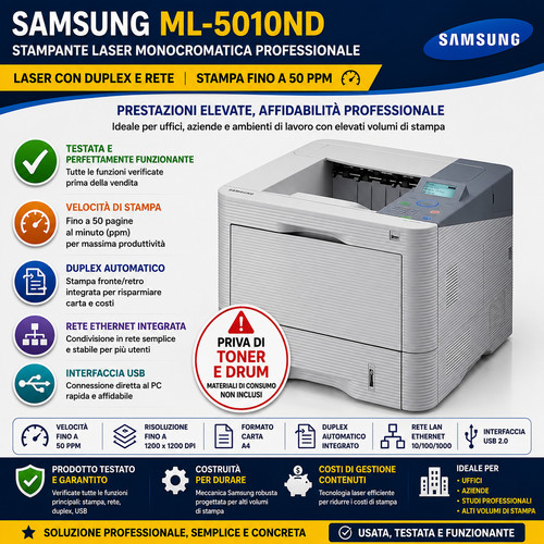 Stampante samsung 5010nd - ★stampante, ml-5010nd