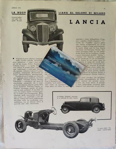 Salone automobile milano 1934 - automobile,
