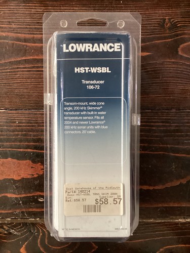 Lowrance hst wsbl - hst-wsbl, khz