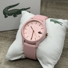 NUOVO✅ Orologio Donna Lacoste 12.12 Rosa Silicone Sport 36mm 2070008 $99