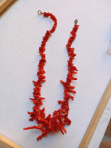 Collana corallo rosso sardegna - collana,