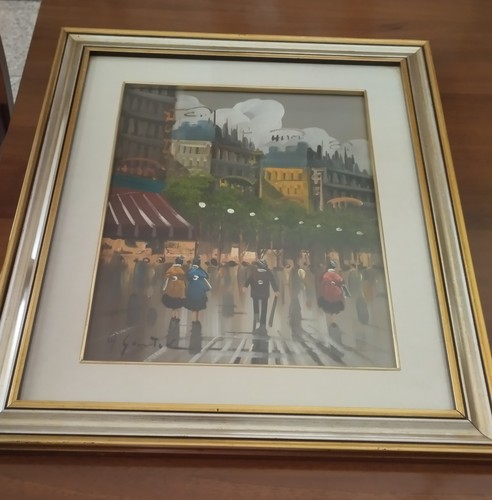 Quadro olio tela paesaggio - olio,