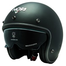 NOS - CASCO MOTO JET CUSTOM NS-1 NERO OPACO