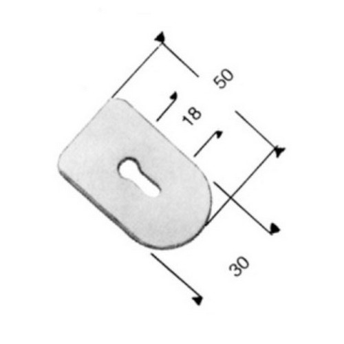 Asola foro nylon bianco - 1, mm