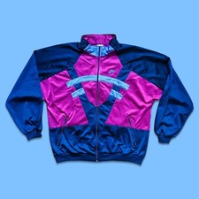 Nike 90's Vintage jacket size XL rare Violet Blue Pink Red Tag Sports Running