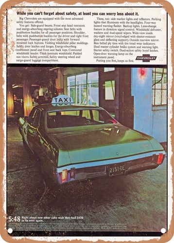 Insegna metallo 1970 - in,