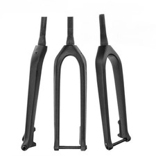 Forcella rigida in fibra di carbonio mountain bike spinta asse passante 110 mm dropout freno a disco 