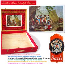 Distillerie Luigi Sarti e Figli, Dry Gin, Scatola in legno, originale anni 50.