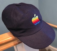 Berretto da baseball originale vintage Apple Mac logo marchio registrato 