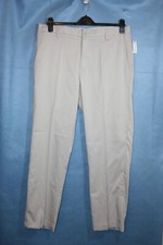 PANTALONE DA GOLF ELASTICIZZATO NUOVO CON ETICHETTE TAGLIA 30"W AMAZON VESTIBILITÀ CLASSICA IN CREMA GAMBA 28" 7746
