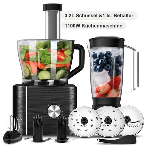 1100w food processor 2l - 1100w,