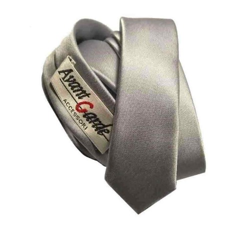 Cravatta grigio perla - grigio,