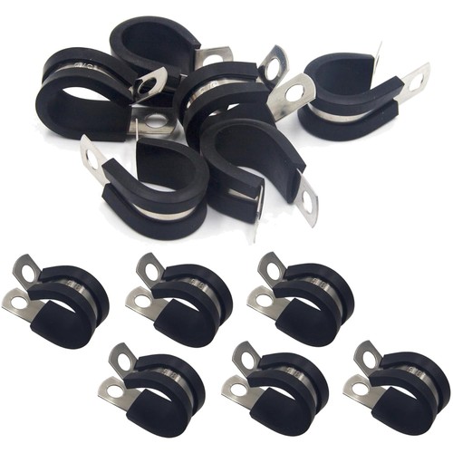 Clip gomma acciaio inox - gomma,