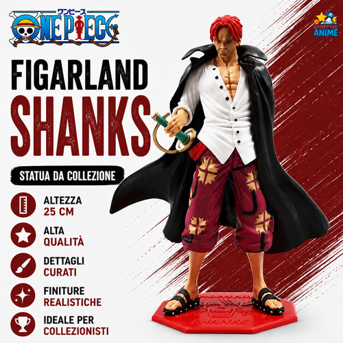 Action figure one piece shanks - figure,