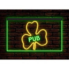 Insegna Neon Illuminata Irish