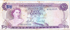 1965 The Bahamas banconota da