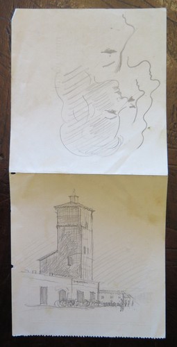 Disegno bozzetto antico sul - disegno,