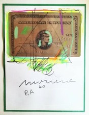 ENRICO MANERA-American Express-2000-Prova Aut. unica 0/0 Serigr. su Cart. 25X35