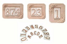 Numero Civico in Terracotta Cornice per numeri 1 2 3 Posti cm 9h