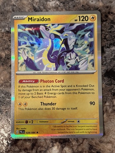 Miraidon holo rara mega - 28/84,