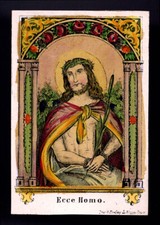 santino incisione 1800 ECCE HOMO koppe PRAGA
