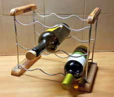Portabottiglie Rastrelliera per 9 Bottiglie Cantinetta Vino