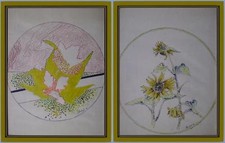 acquerelli natura morta fiori