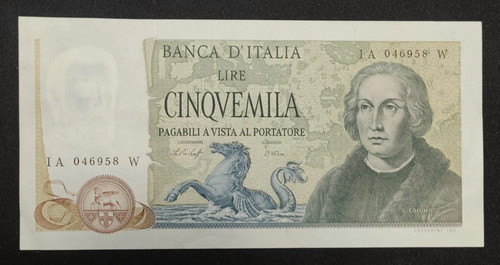 5000 lire colombo tipo - colombo,